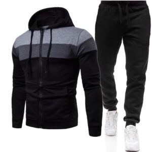 Men's Casual Plus-Size Loose Sweatshirt Set
