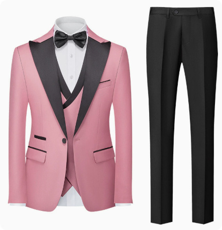 Korean-style Slim-fit Three-piece Suit Set - Image 5