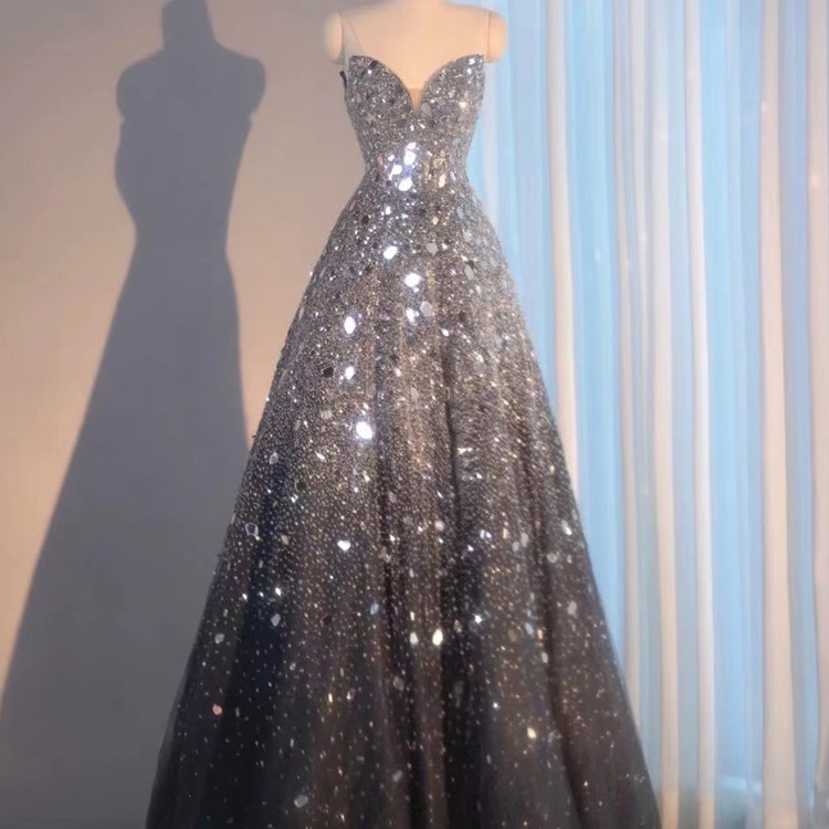 Blue Heavy Industry Wedding Evening Dress - Image 2