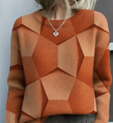 3D Digital Print Flannel Christmas Women's Round Neck Sweatshirt Autumn Winter - Image 2