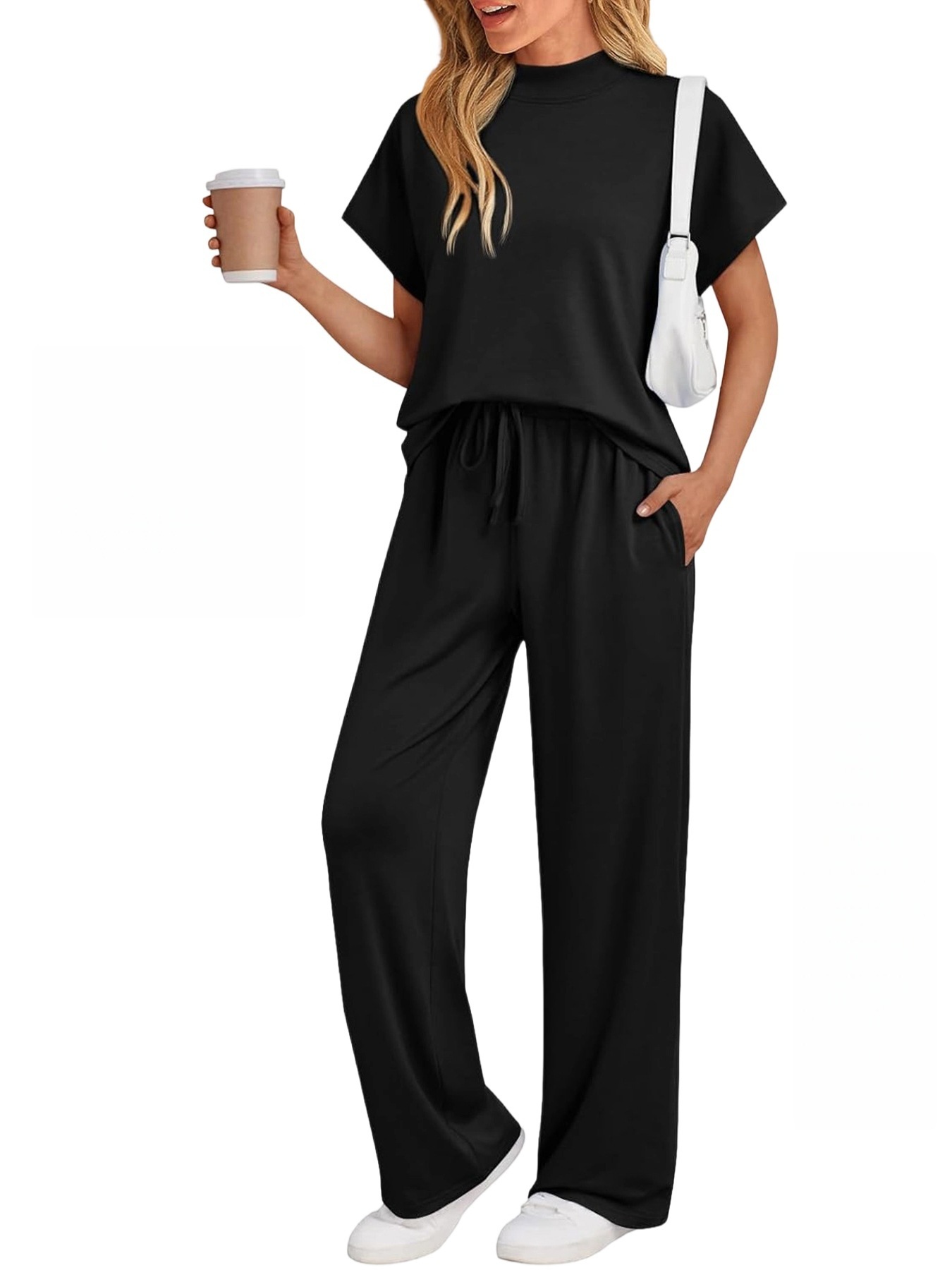 Women's Casual Wear Solid-color Casual Set - Image 3