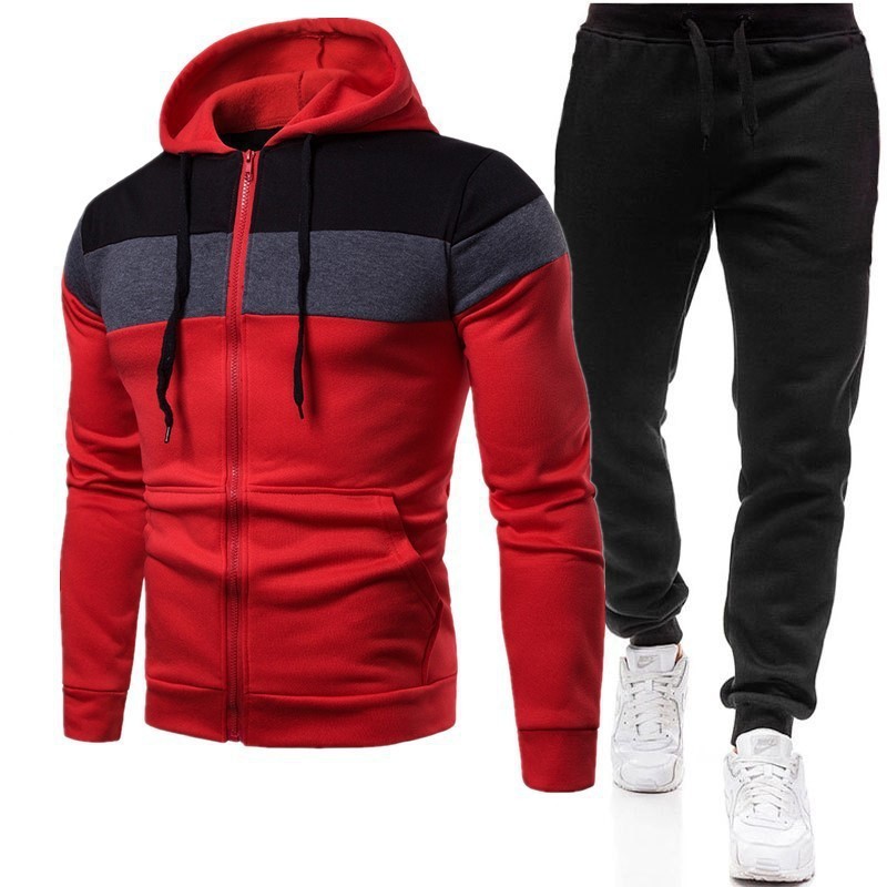 Men's Casual Plus-Size Loose Sweatshirt Set - Image 5