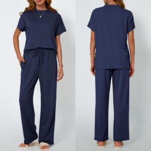 Women's Casual Wear Solid-color Casual Set