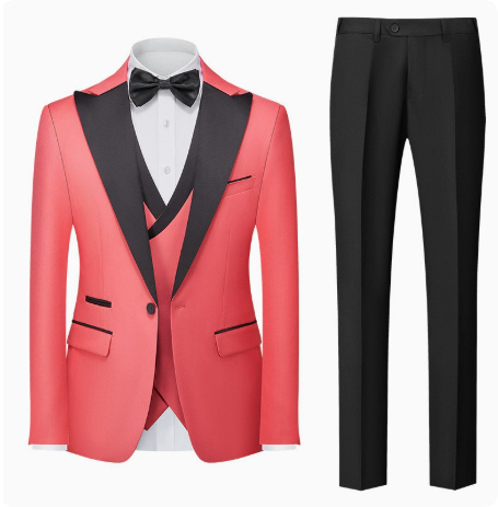Korean-style Slim-fit Three-piece Suit Set - Image 4