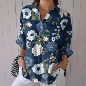 Women's Three-Quarter Sleeve Drop Shoulder Shirt