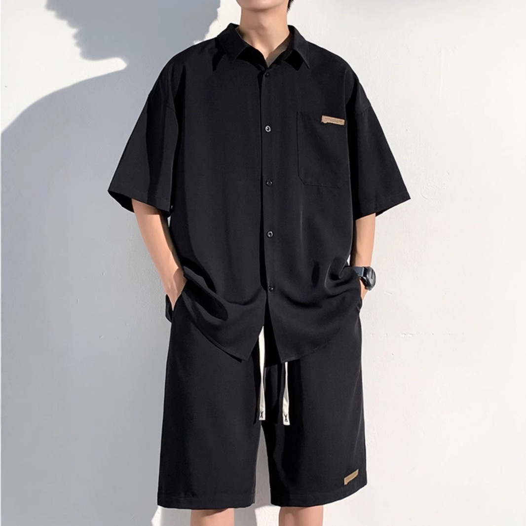 Men's Fashionable Casual Loose Short-Sleeve Suit