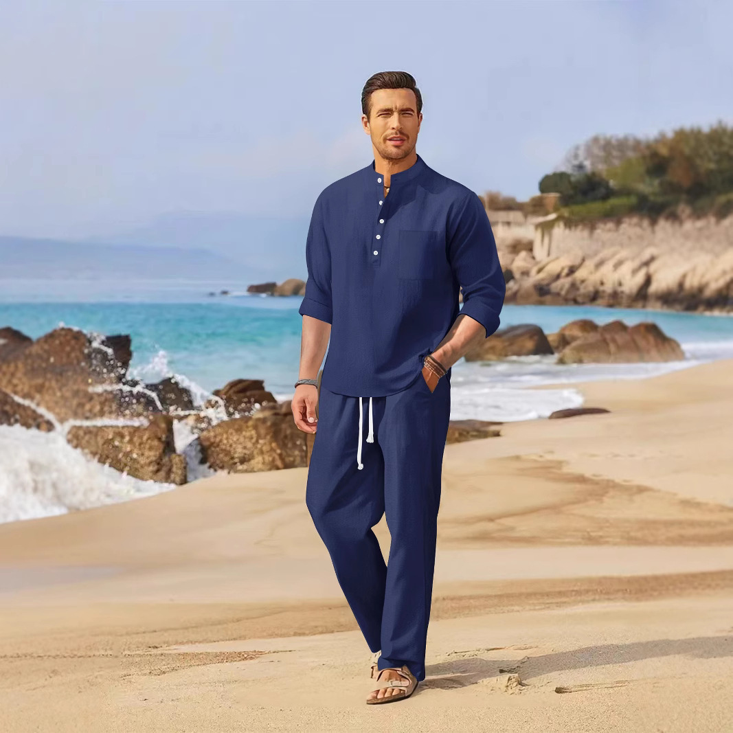 SpringSummer Men's Casual Loose Set - Image 3