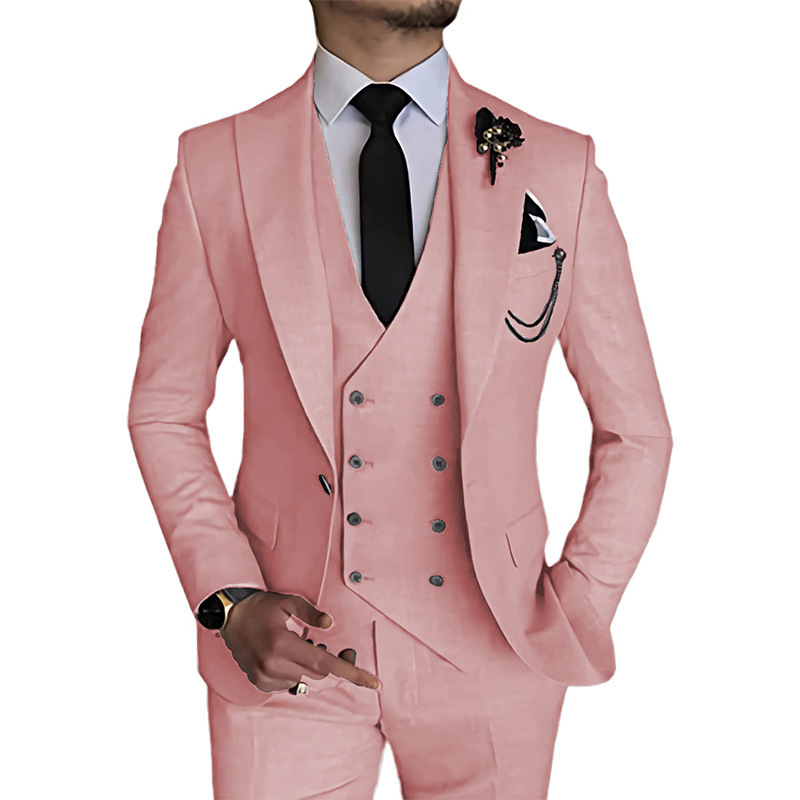 Men's Fashionable Casual Business Three-Piece Suit - Image 2