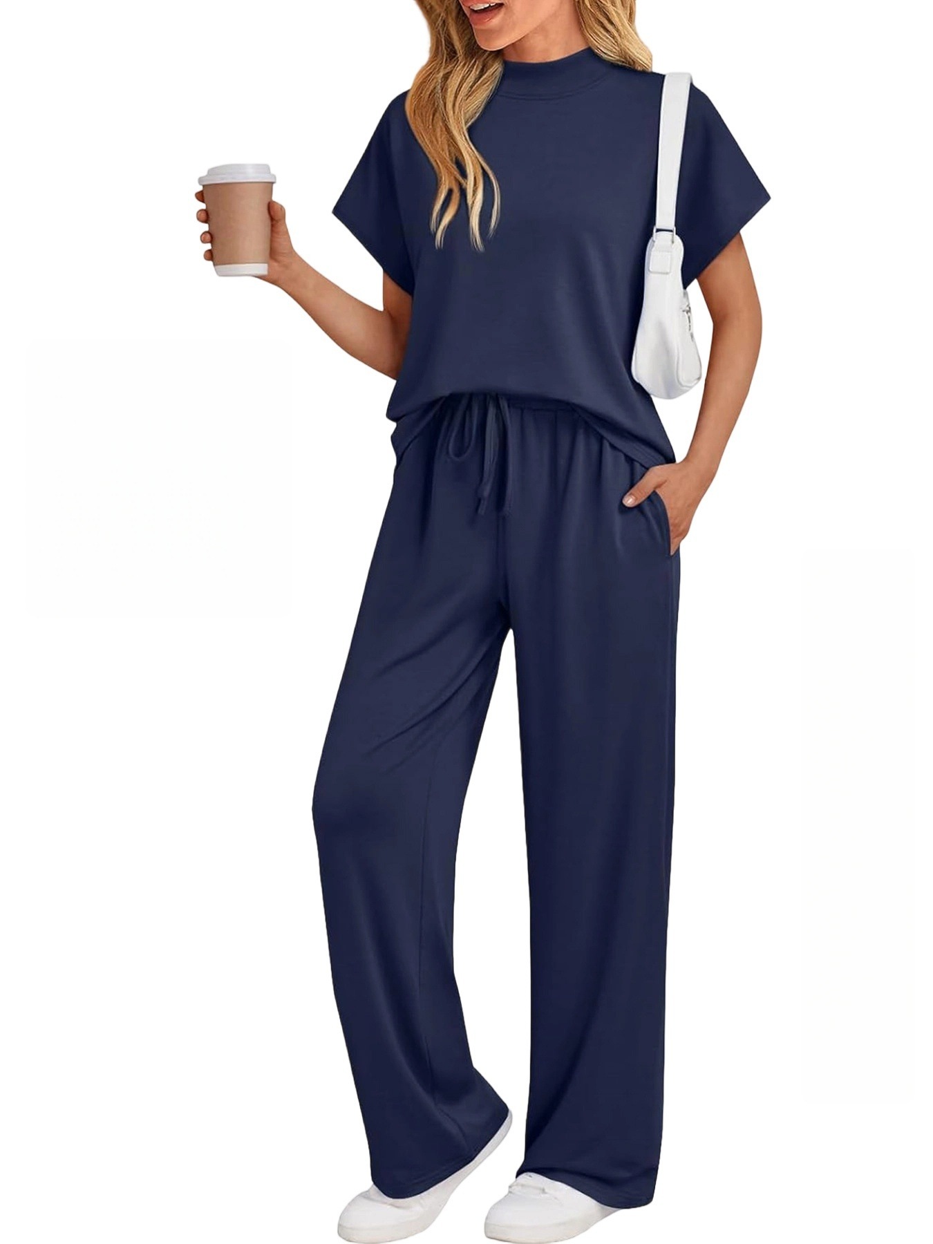 Women's Casual Wear Solid-color Casual Set - Image 6