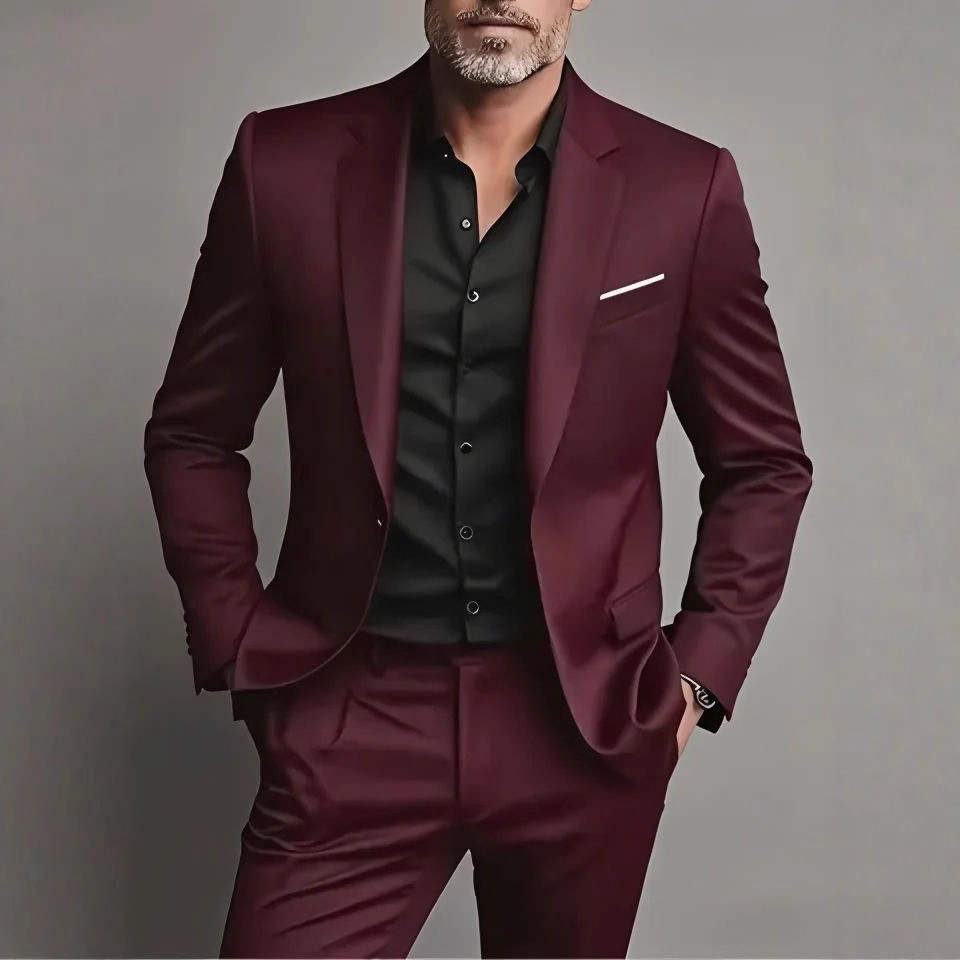 Men's Business-Casual Two-Piece Suit Set - Image 6