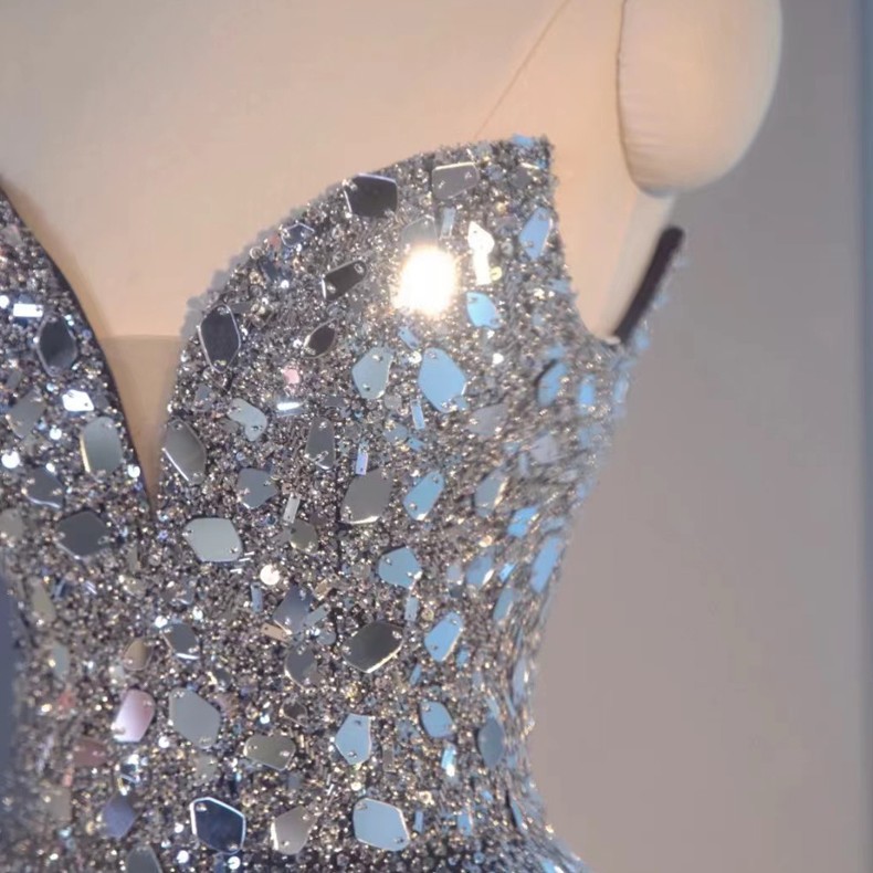 Blue Heavy Industry Wedding Evening Dress - Image 3