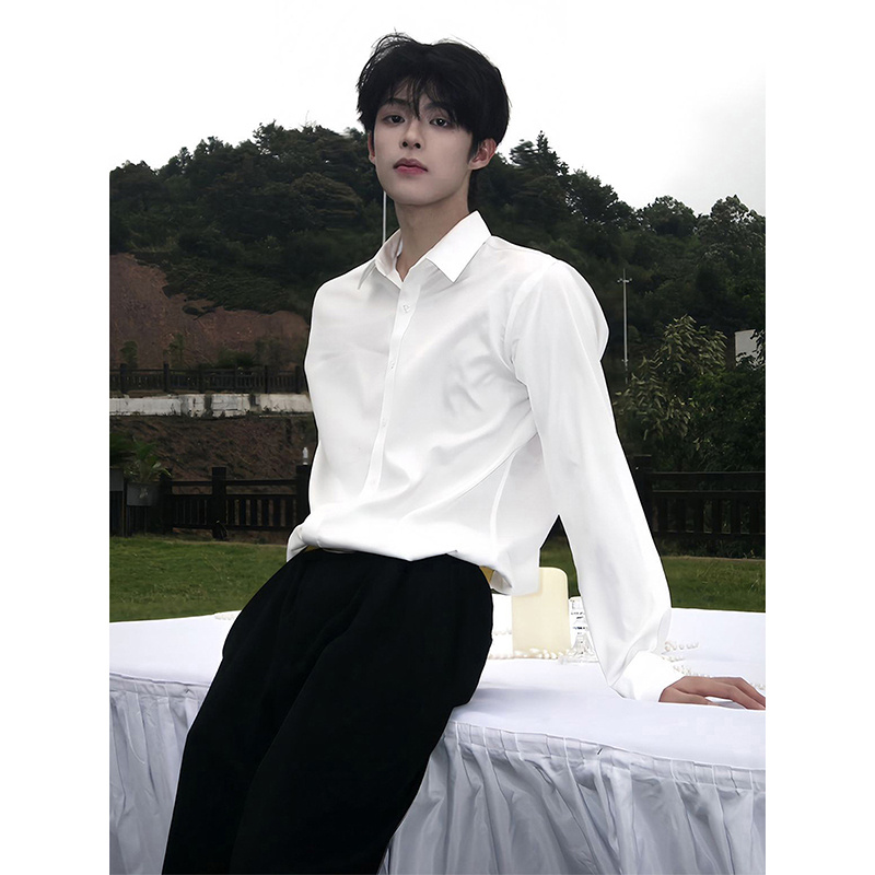 Men's Patterned Printed Slim-Fit Shirt - Image 4