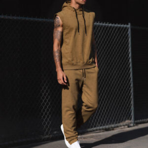 Aged-style Streetwear Casual Sporty Sweatshirt And Pants Set
