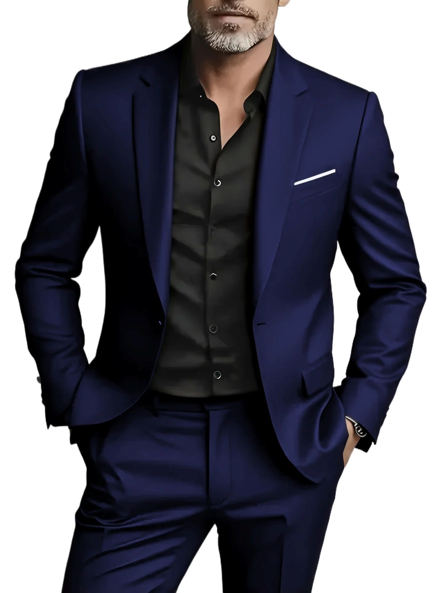 Men's Business-Casual Two-Piece Suit Set - Image 9