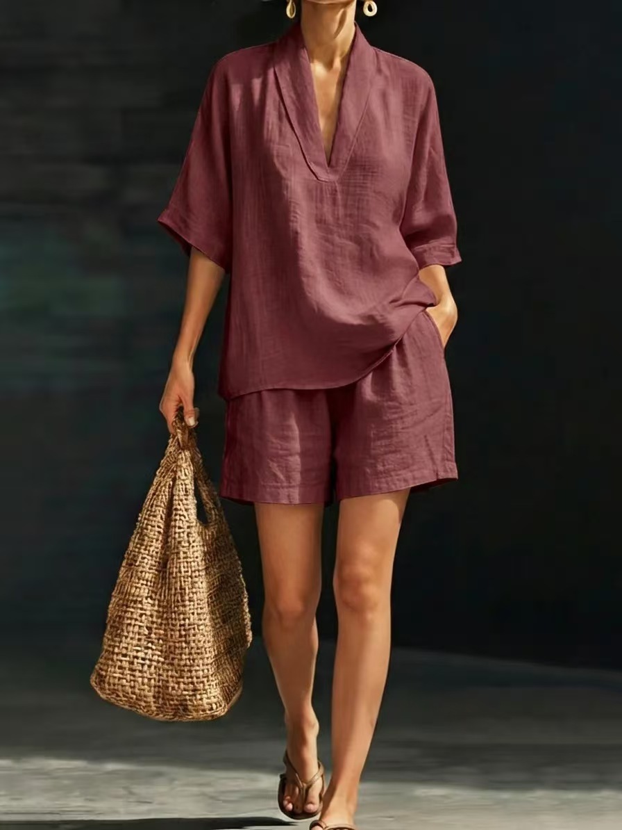 Summer Casual Loose Two-piece Set Fashionable Beach Wear - Image 2