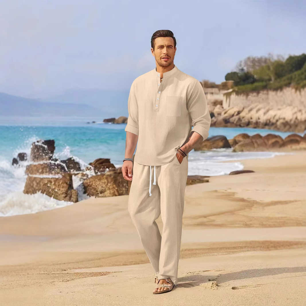 SpringSummer Men's Casual Loose Set - Image 5