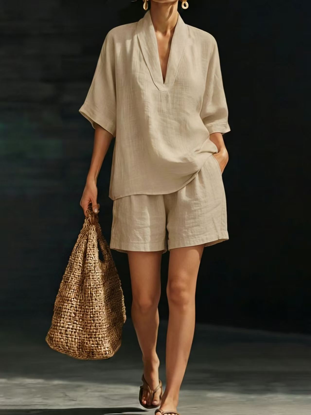 Summer Casual Loose Two-piece Set Fashionable Beach Wear - Image 9