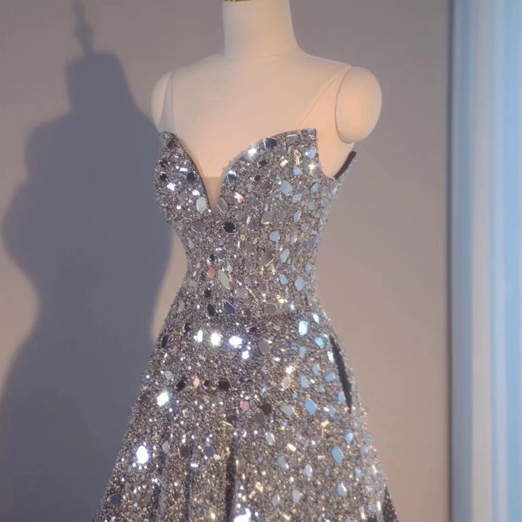 Blue Heavy Industry Wedding Evening Dress - Image 5