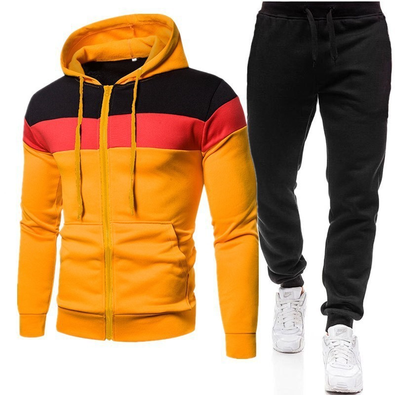 Men's Casual Plus-Size Loose Sweatshirt Set - Image 4