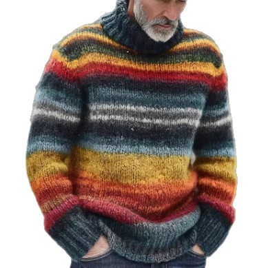 Japanese-Style Contrast-Colored 3D-Printed Turtleneck Top - Image 4